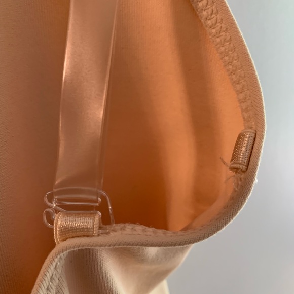 Capezio nude bodysuit with adjustable clear straps - Picture 5 of 7